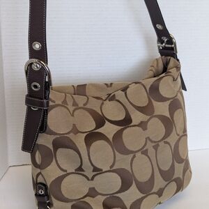 Coach Brown Signature Shoulder Bag